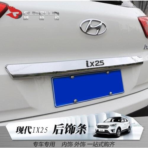 FOR Hyundai IX25 Creta 2014--2019 Tailgate Rear Door Bottom Cover Molding Trim ABS back door trim car Accessories Car-styling