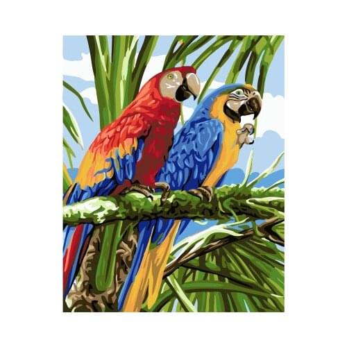 PAINTBOY Framed Picture Birds Painting By Numbers DIY Oil Painting On Canvas Home Decoration For Living Room