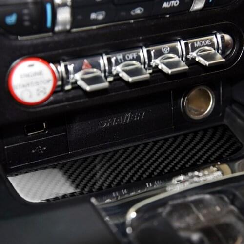 It Is Suitable For Mustang The Carbon Fiber Interior accessories Water Cup Sticker - Solid