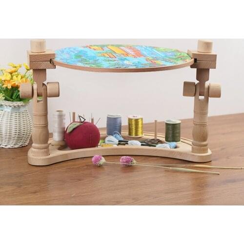 Adjustable Embroidery Frame Stand Cross Stitch Sewing Rack Holder Embroidery Lap Stand Tabletop Needlework Sewing Crafts Tools