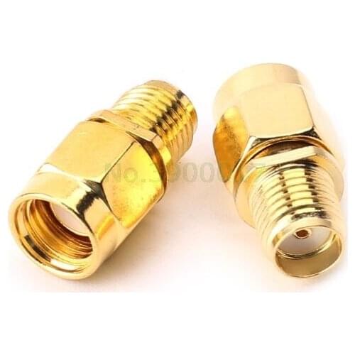 RP SMA Female Jack To SMA Male Plug RF Connector Coaxial Converter Adapter Straight