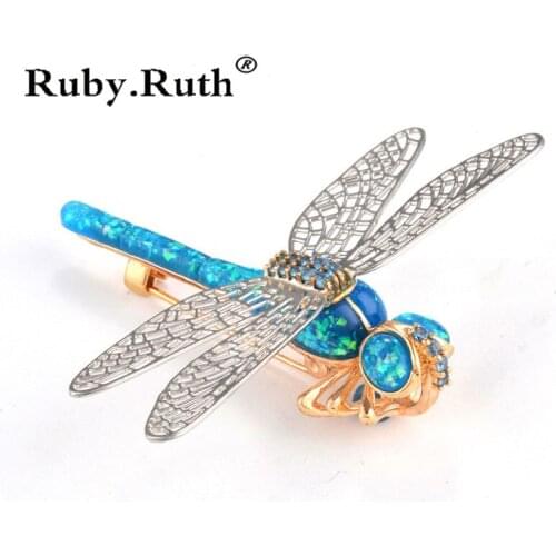 Ruby.Ruth Dragonfly Brooches For Clothes