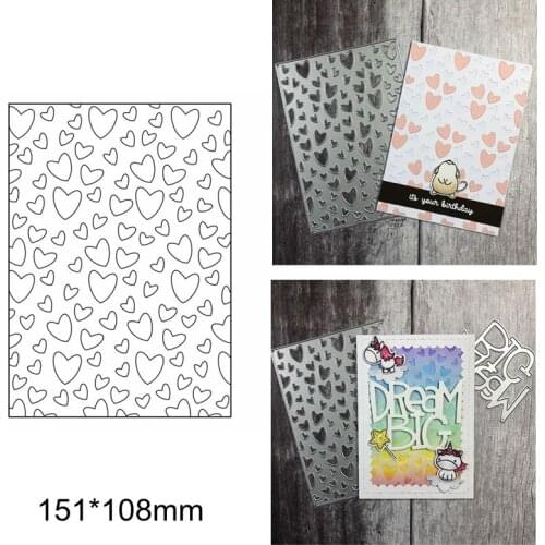 Mix Kind Of Heart Small Big Square Frame Metal Cutting Dies Make Cards Hot Stencils For Scrapbook Craft Die Cut 2020 DIY New Hot