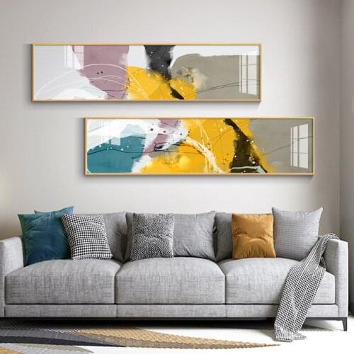 Modern Abstract Multi Colors Block Canvas Painting Wall Art Prints Posters Picture for Gallery Living Room Interior Home Decor