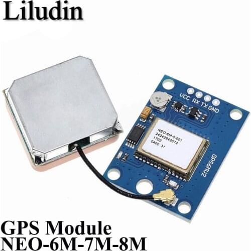 GY-NEO6MV2 New NEO-6M GPS Module NEO-7/8MV2 with Flight Control EEPROM MWC APM2.5 Large Antenna for Arduino