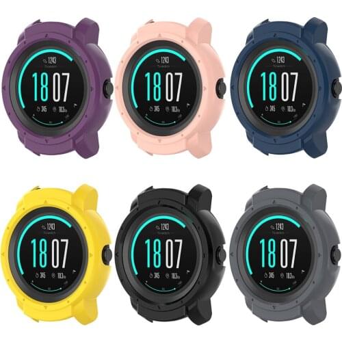 ​Protective Plastic Case Cover for TicWatch E2 Bluetooth Smartwatch Dial Case Anti-scratch Shockproof Shell Unisex Colorful