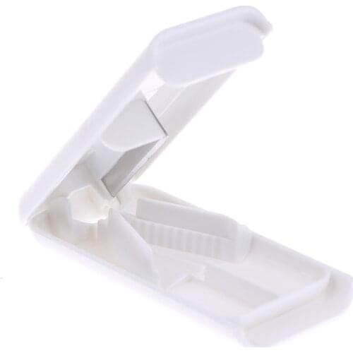1PC Medicine Pill Holder Tablet Cutter Splitter Pill Case Mini Useful Portable Storage Box Pill Tablet Pill Cutter Divider