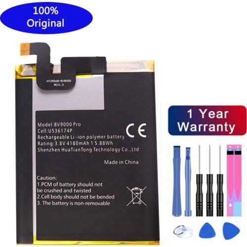 100% Original Blackview BV9000 pro Battery 4180mAh For Blackview BV9000 Pro BV9000pro Phone Batteries High Quality and free tool