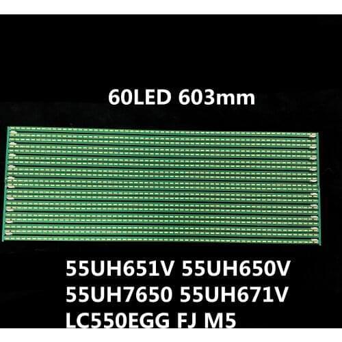2 PCS/set LED Backlight strip for LG 55UH651V 55UH650V 55UH7650 55UH671V 6922L-0189A 0199A LC550EGG FJ M5 55 V16 ART3 2465 2466