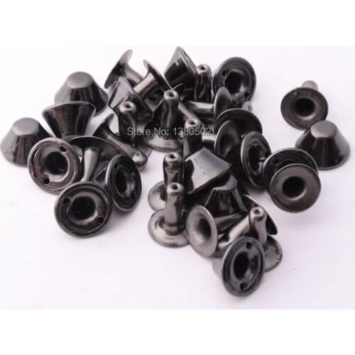 20sets/lot black color Rivet Buttons metal for Bag Clothes DIY accessories
