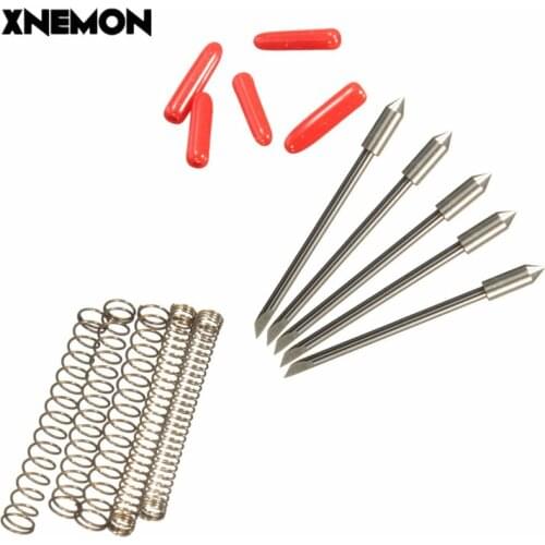 XNEMON High Quality 5PCS 45 Degrees Blades for Graphtec CB09 Vinyl Cutter Cutting Plotter+Springs 45 Drgree Milling Cutter