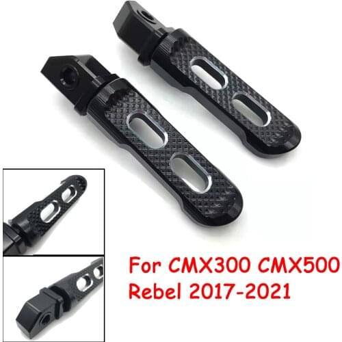 Motorcycle CNC Aluminum Rear Passenger Foot Peg Pedal Footrest FootPegs For Honda CMX300 CMX500 Rebel CMX300/500 2017-2021