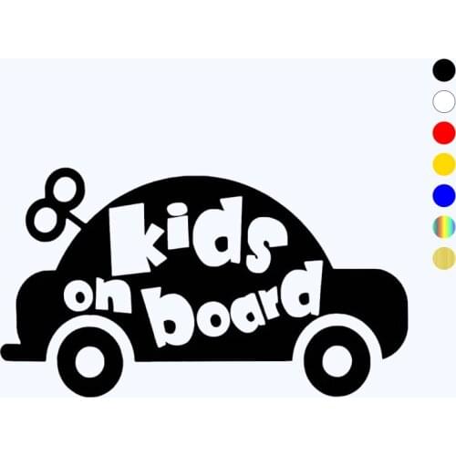 CK2129#20*11cm kids on board funny car sticker vinyl decal white/black car auto stickers for car bumper window car decorations