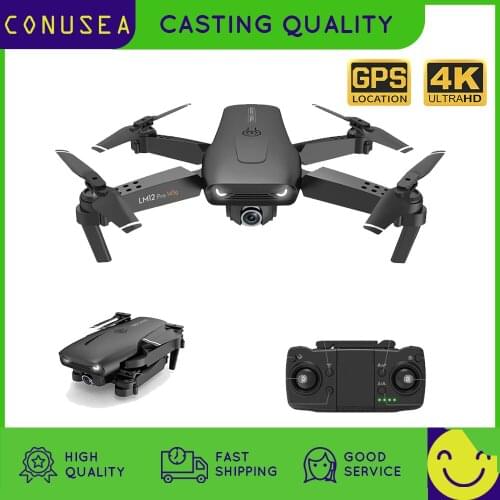 CONUSEA 2020 New Mini Drone 4K with WiFi FPV 4K Dual HD Camera Optical Flow Foldable Quadcopter RC Dron Toy PK E520S SG907