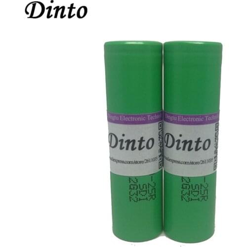 Dinto 1piece INR18650-25R 2500mAh Battery for Samsung 3.6V Rechargeable Li-ion Lithium Batteries