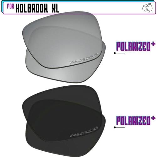 EZReplace Polarized Replacement Lenses for - Oakley Holbrook XL Sunglasses - Blk P Plus-SirP Plus
