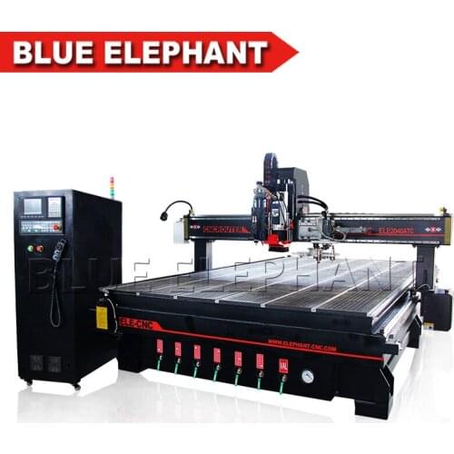 Blue Elephant 4 axis 1325 atc cnc router auto tool changer machine router CNC for MDF and plywood acrylic