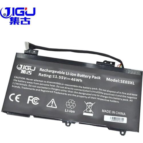 JIGU HSTNN-LB7G SE03XL 11.55V New Laptop Battery For HP W7X91EA W8Y43EA Y8J73PA Y8J74PA E8Q01EA Z6Y34PA For Pavilion 14-AL104TX