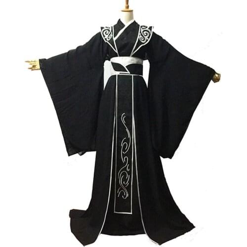 Tian Guan Ci Fu He Xuan Cosplay Costume Men Women Role Play Full Set Uniforms Male Female Halloween Paty Costumes Suits Wig