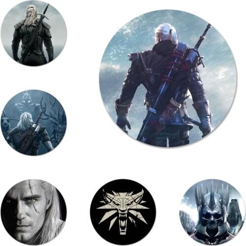 Cool game Witchers Badge Brooch Pin Accessories For Clothes Backpack Decoration gift