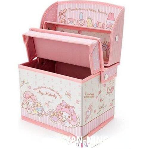 Girl Heart Cute Desktop Folding Storage Box Clothes Accessories Cosmetics Finishing Storage Box storage Storage Mask Holder