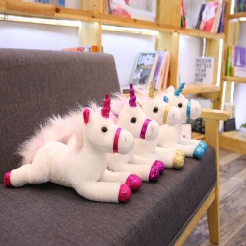 Soft Colorful Unicorn Plush Toy Colorful Horn Unicorn Plush Toys Brand For Children