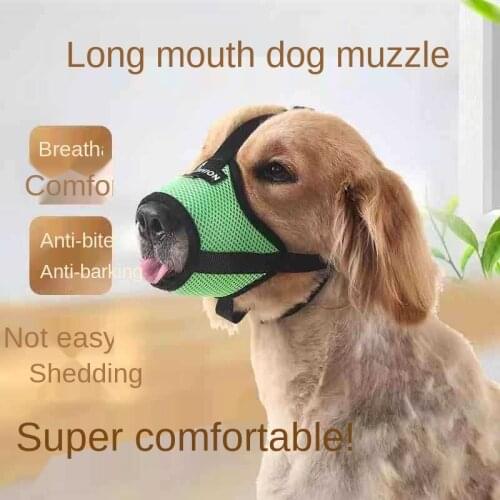 Anti Barking Dog Muzzle for Small Large Dogs Adjustable Pet Mouth Muzzles for Dogs Nylon Straps Dog Accessories 261630