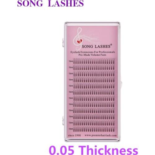 SONG LASHES 0.05 thickness premade volume fans Prefanned 3D 4D 5D premade fans Eyelash Extension premade fan eyelash lashes