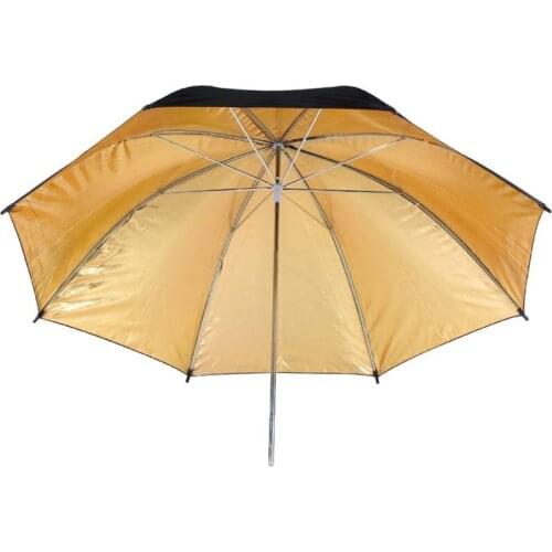 Translucent Umbrella with Reflective Black & Silver & Golden Cover Photography Umbrella Reflector Light Diffuser and Modifier