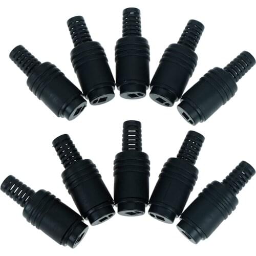 10pcs 2 Pin Din Female Plug Hifi Loudspeaker Connectors For Speaker