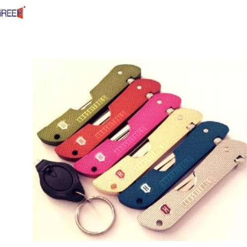 Folding lockpic Pocket knife Locksmith Tool set 6 in 1 door lock opener tools Colorful With Light