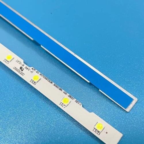 LED Backlight strip 28 lamp for Samsung 43TV UE43NU7100 AOT_43_NU7100F_2X28_3030C UE43NU7120 UE43NU7170 BN96-45954A