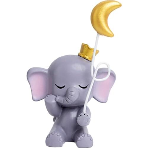 Cake Elephant Ornament Eye-catching Home Kitchen DIY Creative Resin Statue Dessert Decoration