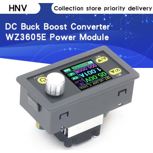 WZ3605E DC DC Buck Boost Converter CC CV 36V 5A Power Module Adjustable Regulated laboratory power supply Voltmeter ammeter