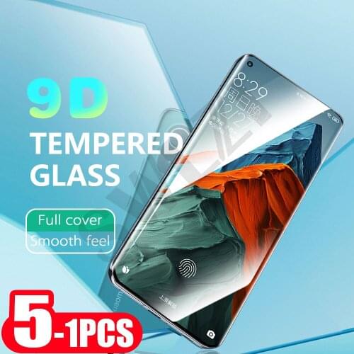 5-1pcs 9H tempered glass smartphone for xiaomi cc9 cc9e 9 SE 9T 10s 10T ultra 11 11i 11x note 10 lite pro protective film