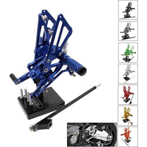 CNC Piede Del Motociclo Pioli Resto Pedali Pedane Posteriore For Kawasaki ZX14R ZX 14R ABS 2012 2013 2014 2015 2016