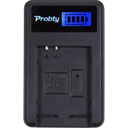 Probty NB-5L NB5L NB 5L LCD USB Charger for Canon Powershot S100 S110 SX230 HS SX210 IS SD790 IS SX200 IS SD800 IS SD850 SD870
