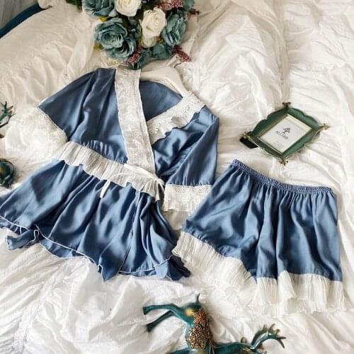 Women Sleepwear summer Female Pajamas Sets pijimas set short Sleeve Pyjamas Women New Home Suit