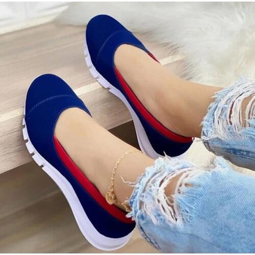 Women Canvas Shoes Ladies Summer Fashion Sneakers 2021 New Slip on Female Flat Shallow Plus Size Womens Running Shoe New