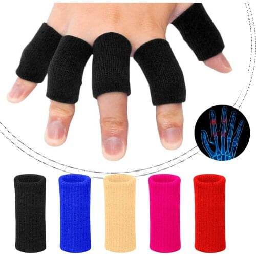 10pcs Stretchy Sports Finger Sleeves Arthritis Support Finger Guard Outdoor Basketball Volleyball Finger Protection