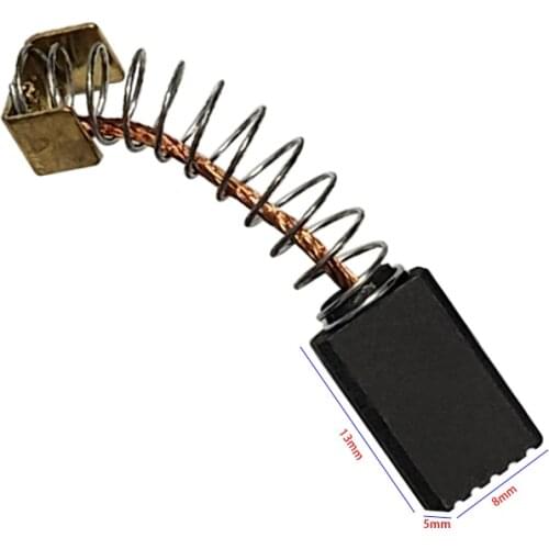 10pcs Carbon Brush Power Tool Accessories 5x8x13mm Angle Grinder Carbon Brushes Replacement for Electric Rotary Motor Tool