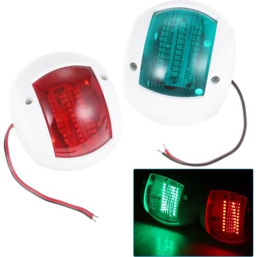 2Pcs DC12V-24V Universal ABS 36 LED Navigation Light Signal Lamp Waterproof for Marine Fishing Boat Yacht Truck Trailer Pontoons