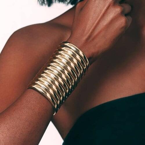 2021 Necklace African Jewelry Adjustable Gold Tone African Egypt Punk Gothic Snap Resin Chunky Leather Choker Collars for Women