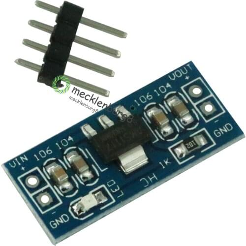 5 pieces. Standard 6.0V-12V DC to 5V AMS1117-5.0V Power Supply Module AMS1117-5.0 for Arduino Raspberry Pi PCB Board