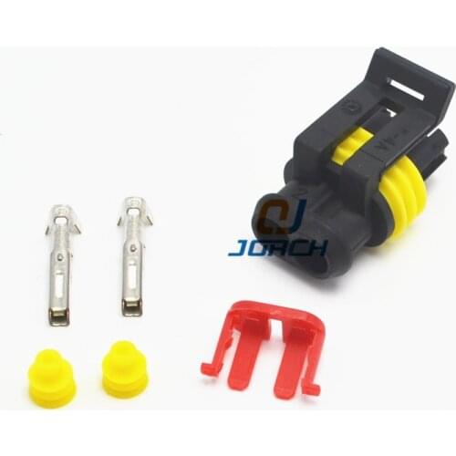 50 sets auto AMP Seal Waterproof Electrical Wire Connector Plug 1.5 Series Car Part female connectors 282080-1
