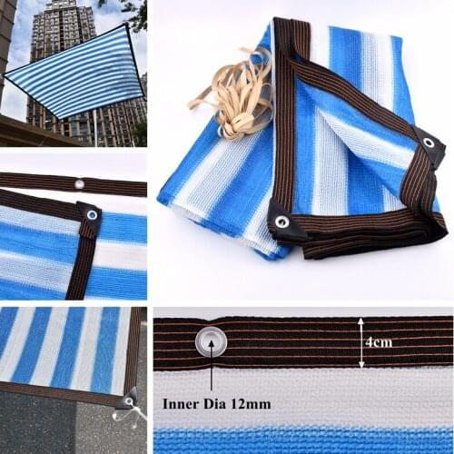 Anti-UV Shading Net Outdoor Awning Succulent Plant Cover Shelter Sunshade Net Swimming Pool Shade Sail Balcony Fence Safety Net