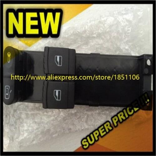 AUTO Electric Master Power 2 Door Button Window Switch Fit For VW Golf 1999-2006 1J3959857 / 1J3 959 857B / 1J3959857B