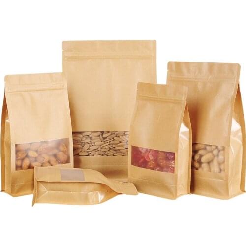 Biodegradable Flat Bottom Pouch Packaging Bags For Tea Nuts Candy Packaging