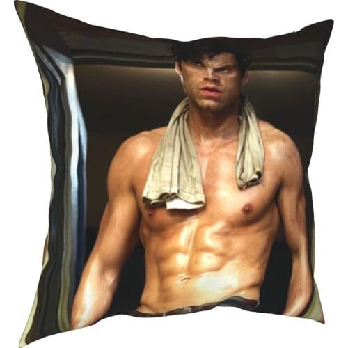 Sebastian Stan Secy Body Pillowcase Soft Polyester Cushion Cover Decorative Throw Pillow Case Cover Home Zippered 40*40cm