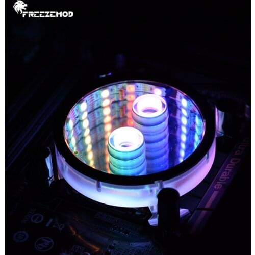 FREEZEMOD New Computer PC Water Cooling CPU Block Intel 1151 115X 2011 1366 5V 3 Pin RGB Light Fans Cooling. Intel PR-XPM